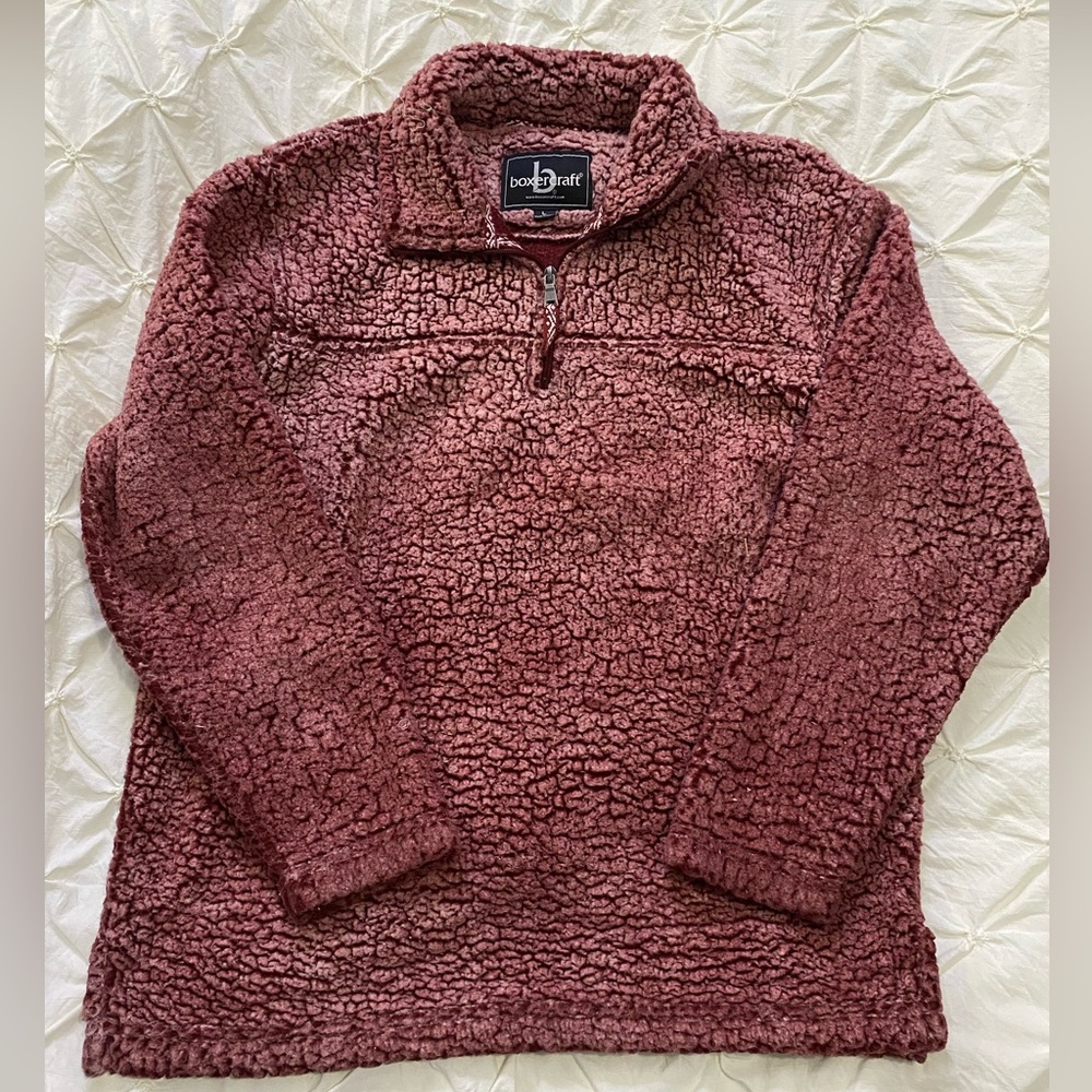 Maroon Boxercraft Sherpa Pullover